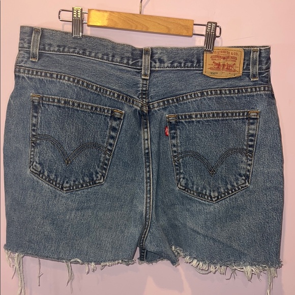 Levi Denim Cutoff Shorts 16s relaxed tapered cut. - Picture 3 of 5